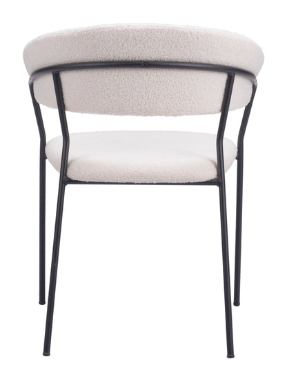 Josephine Dining Chair (Set of 2) Cream - Disselt Designs