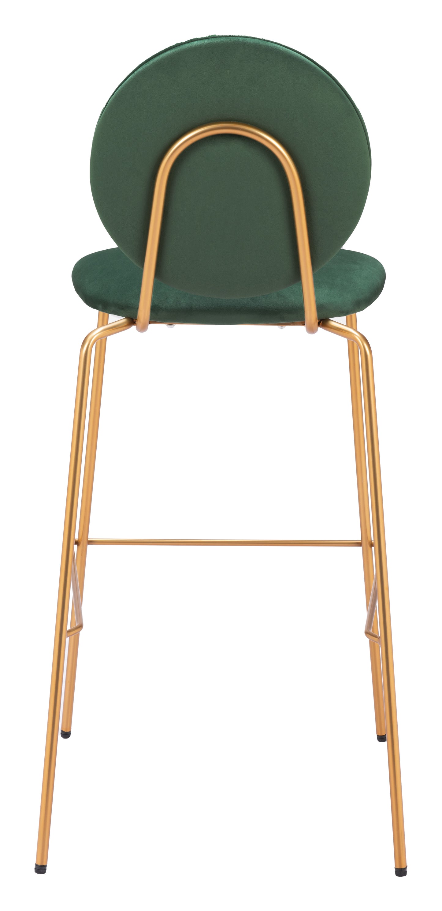 Odessa Barstool (Set of 2) Green & Gold - Disselt Designs