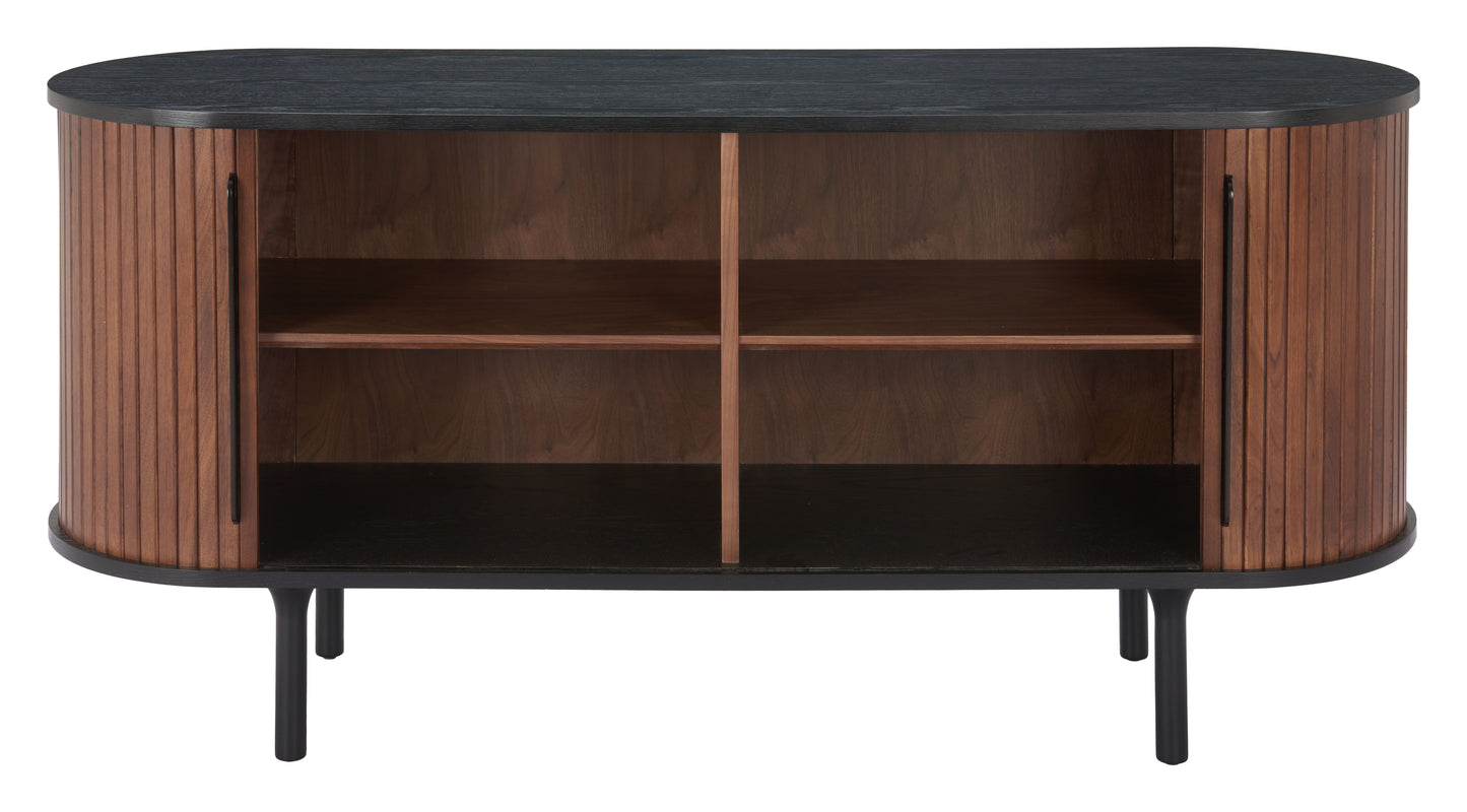 Koriana Sideboard Black & Walnut - Disselt Designs