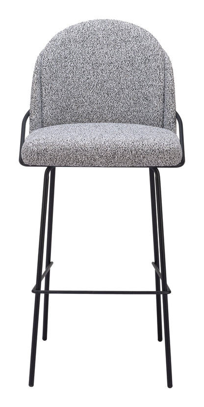 Jambi Barstool (Set of 2) Black & White - Disselt Designs