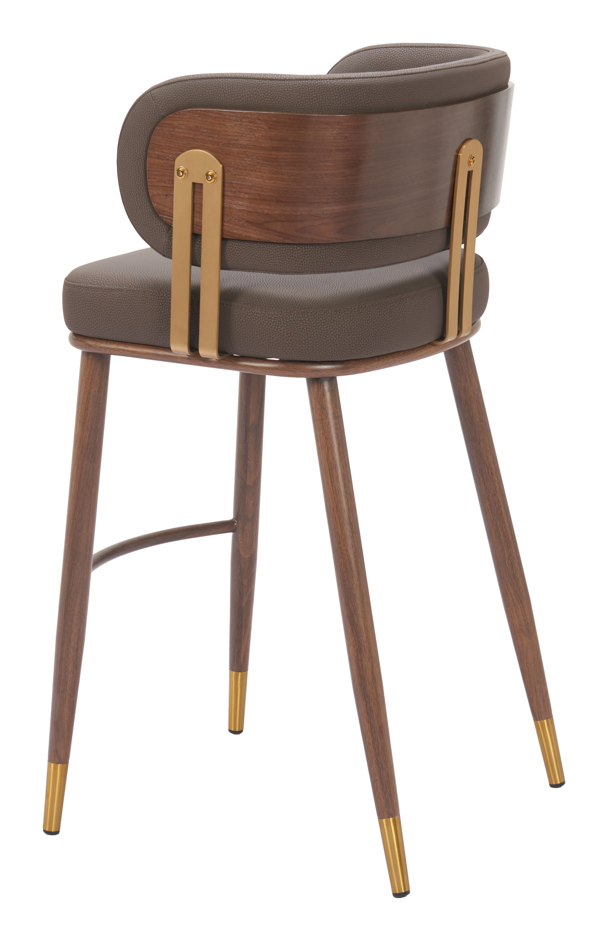 Brew Barstool Brown & Walnut - Disselt Designs