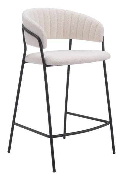 Josephine Counter Stool (Set of 2) Cream - Disselt Designs