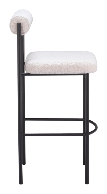 Livorno Barstool (Set of 2) Ivory - Disselt Designs