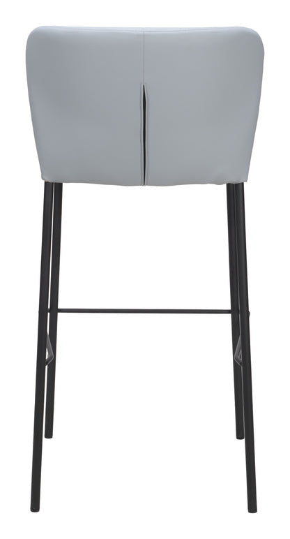 Linz Barstool (Set of 2) Gray - Disselt Designs