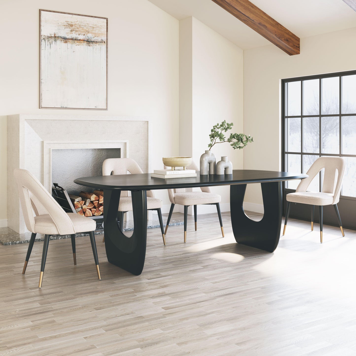Arasan Dining Table Black - Disselt Designs