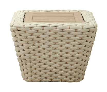Antul Coffee Table White & Natural - Disselt Designs