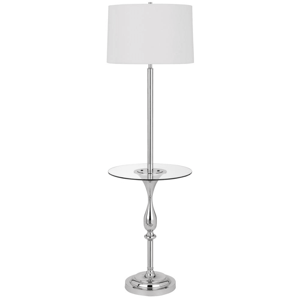 STURGIS | 3 Way Chrome Finish Metal Floor Lamp - Disselt Designs