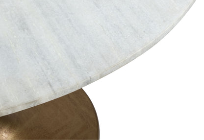 Ithaca Dining Table White & Gold - Disselt Designs