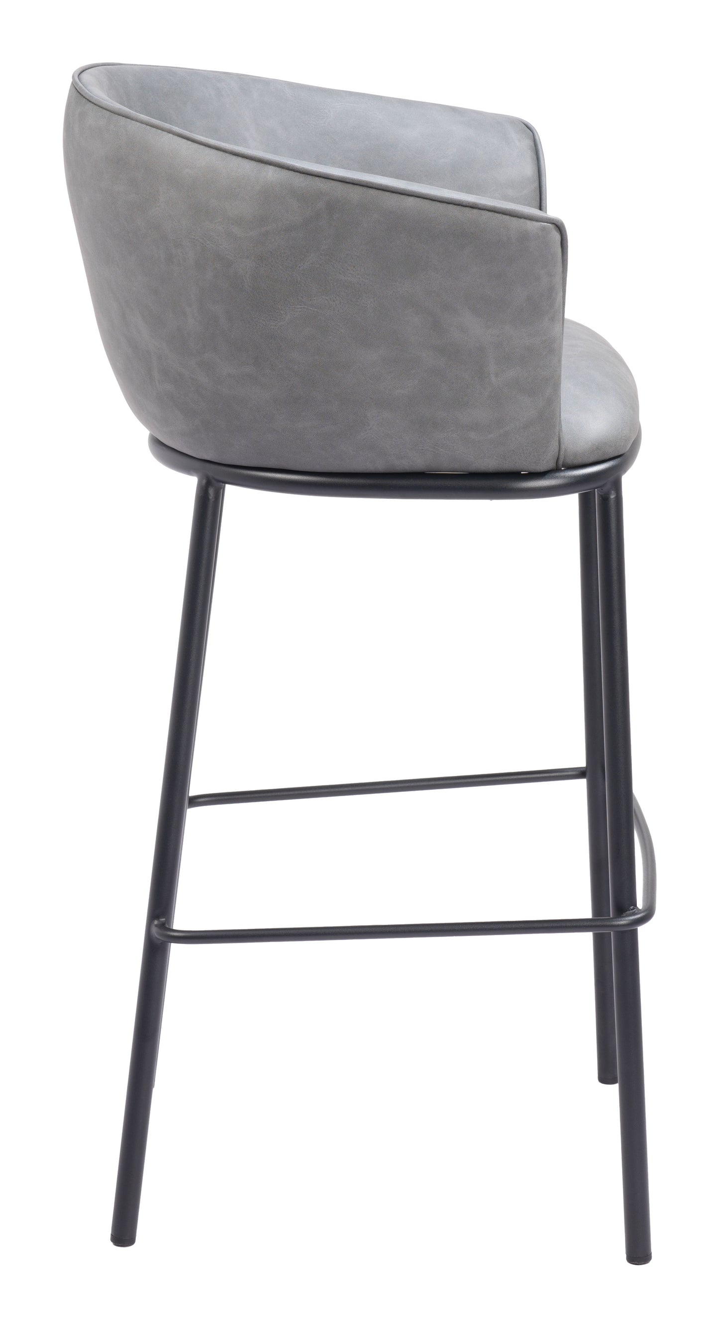 Garston Barstool Gray - Disselt Designs
