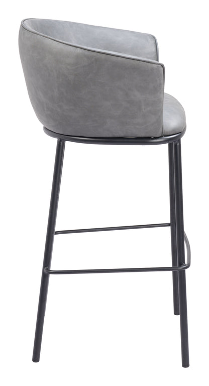 Garston Barstool Gray - Disselt Designs