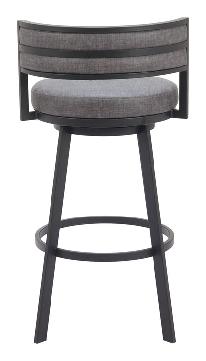 Gimsby Swivel Barstool Gray - Disselt Designs