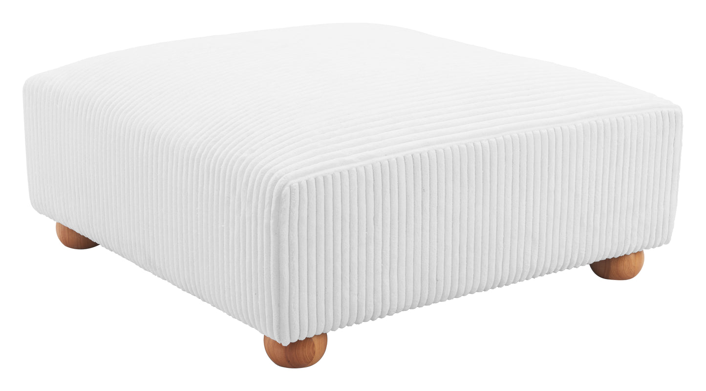 Tayte Ottoman White - Disselt Designs