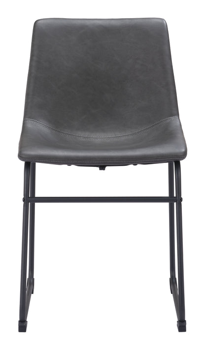 Smart Dining Chair (Set of 2) Charcoal - Disselt Designs