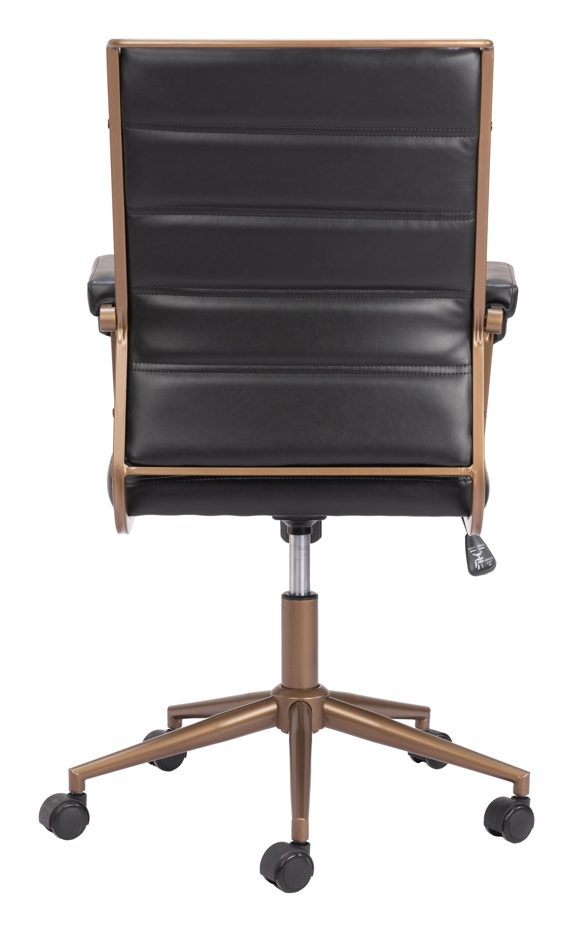 Auction Office Chair Vintage Black - Disselt Designs