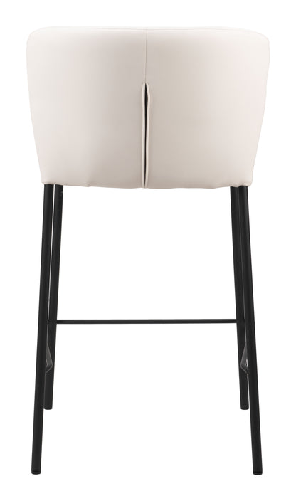 Linz Counter Stool (Set of 2) Cream - Disselt Designs