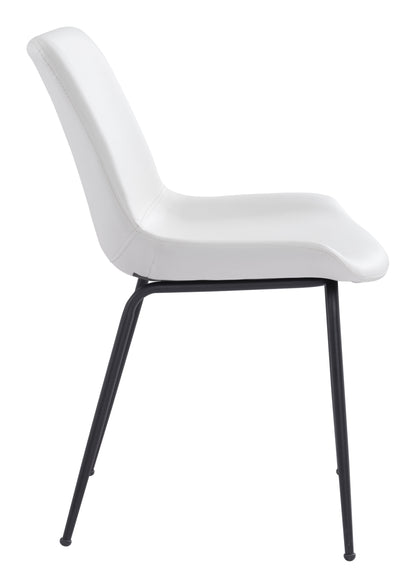 Byron Dining Chair (Set of 2) White - Disselt Designs