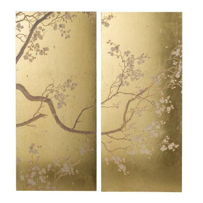 BLOSSOM | 2-Panel Cherry Blossom Wall Art - Disselt Designs