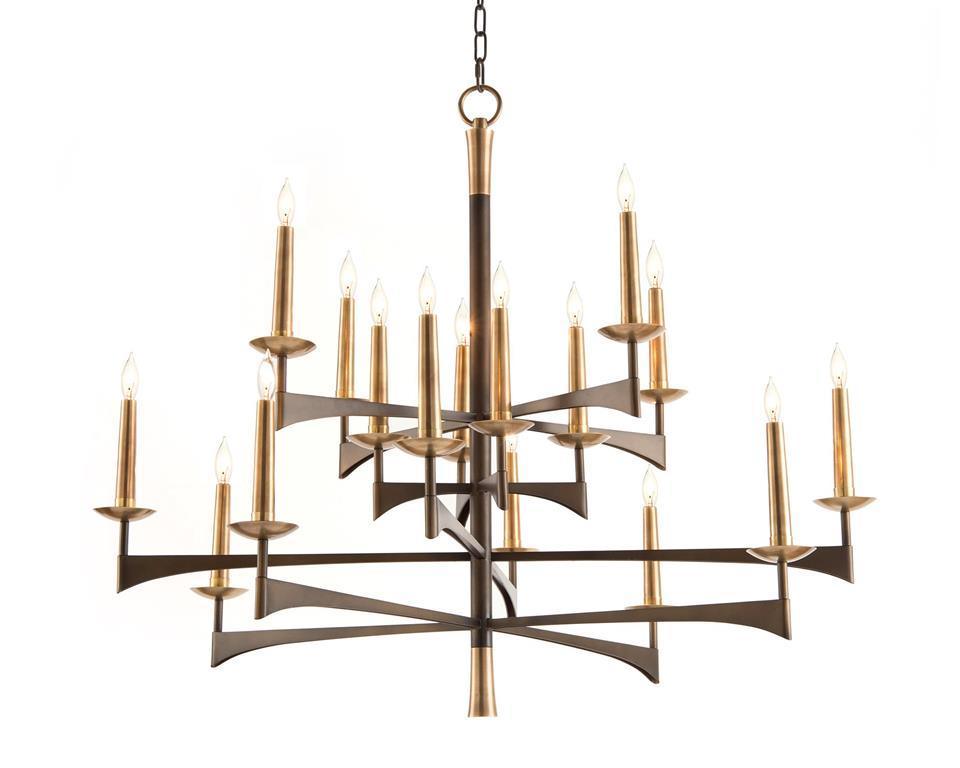 Mid-Century Sixteen-Light Chandelier - Disselt Designs