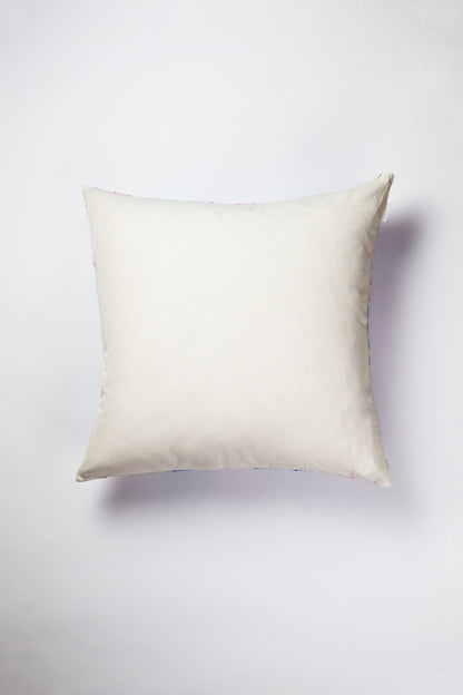 Vintage Blue, Orange & Red Chevron Pillow