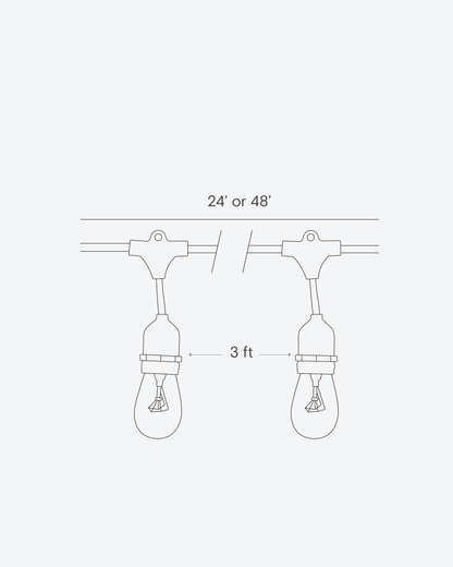 Ambience Pro LED Plug-in String Lights 1W