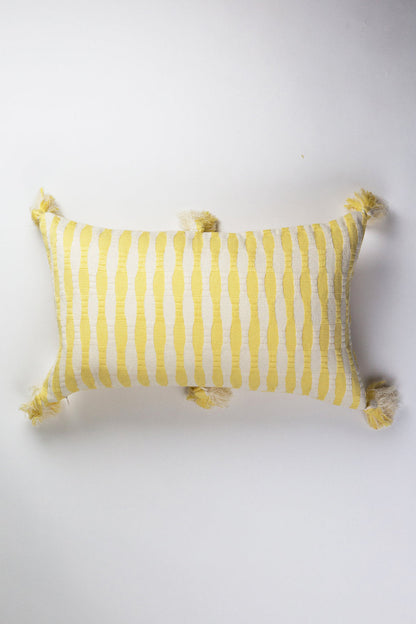 Antigua Pillow - Butter Stripe