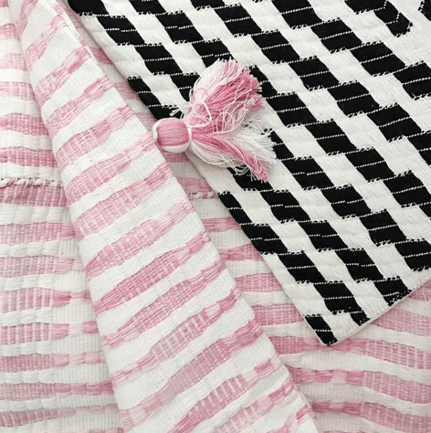 Almolonga Zig Zag Pillow - Black and White