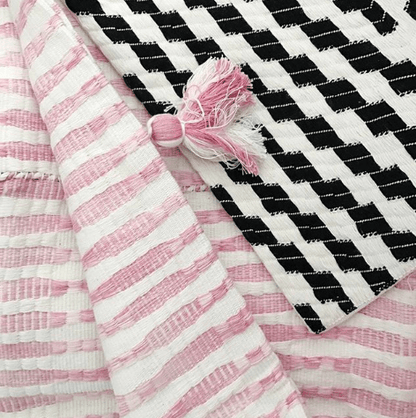 Almolonga Zig Zag Pillow - Black and White