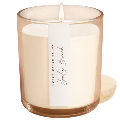 Sunday Brunch Soy Candle - Tinted Glass Jar - 12 oz