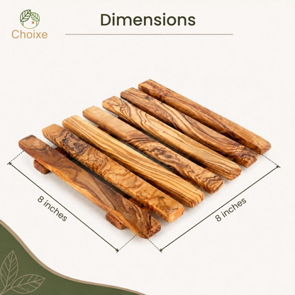 Olive Wood Pan Coaster Trivet