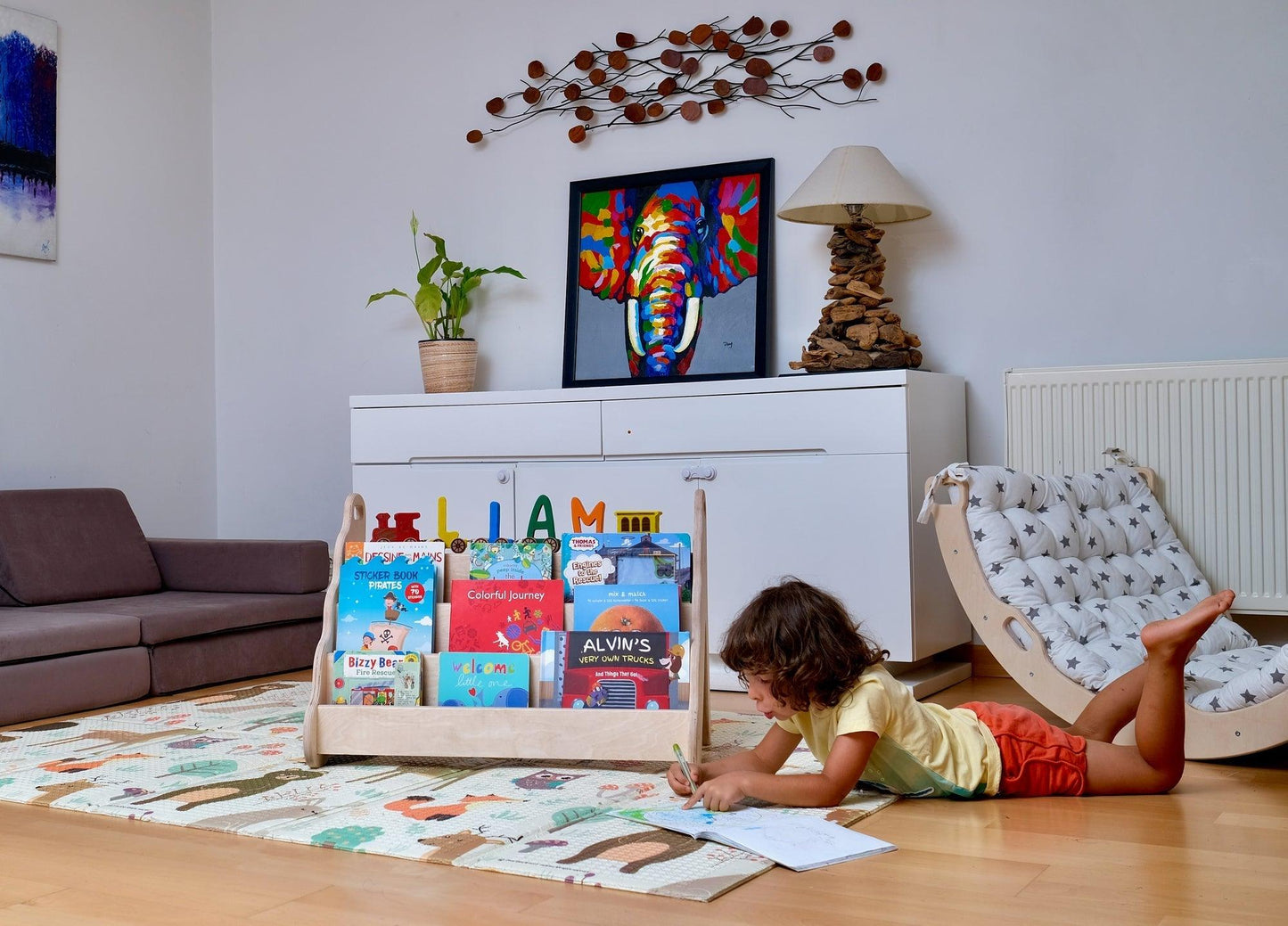 WAVE BOOKIT | Wave Design Wooden Bookshelf - Disselt Designs