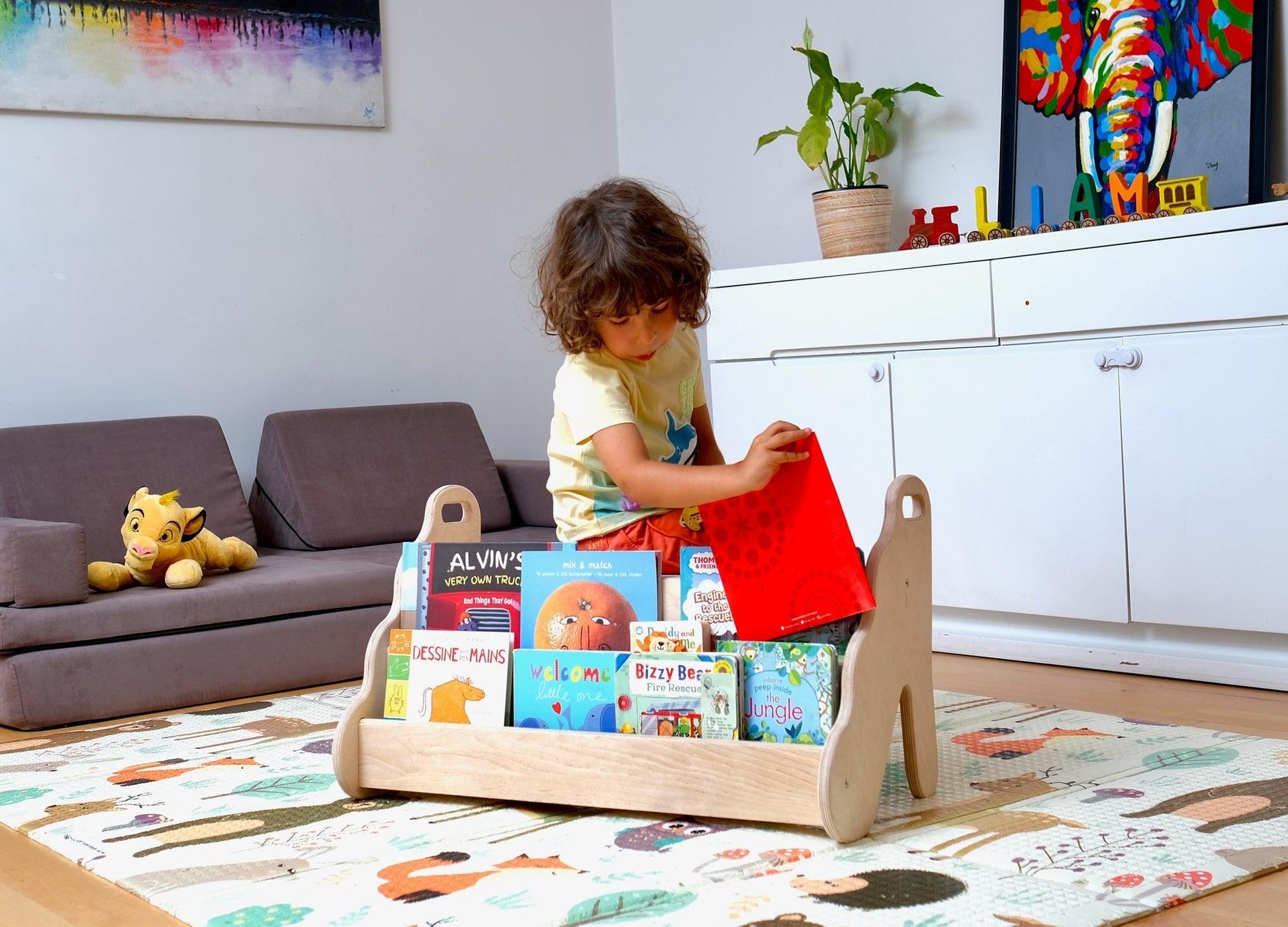 WAVE BOOKIT | Wave Design Wooden Bookshelf - Disselt Designs