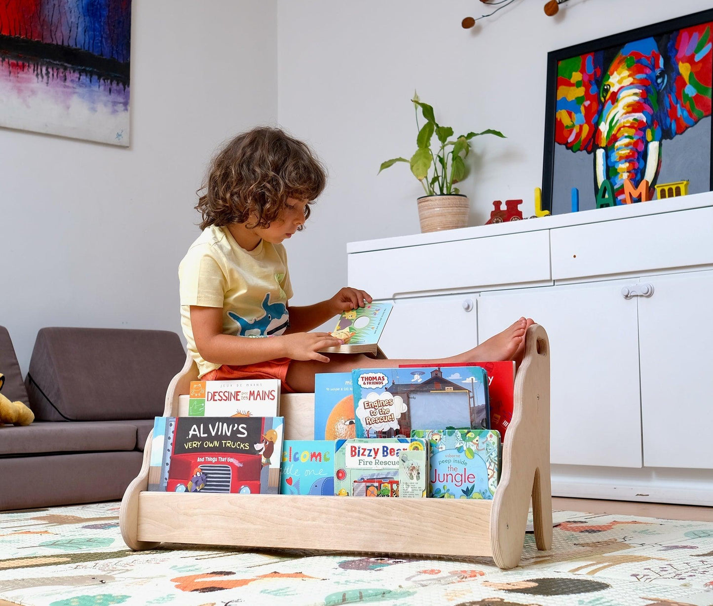 WAVE BOOKIT | Wave Design Wooden Bookshelf - Disselt Designs