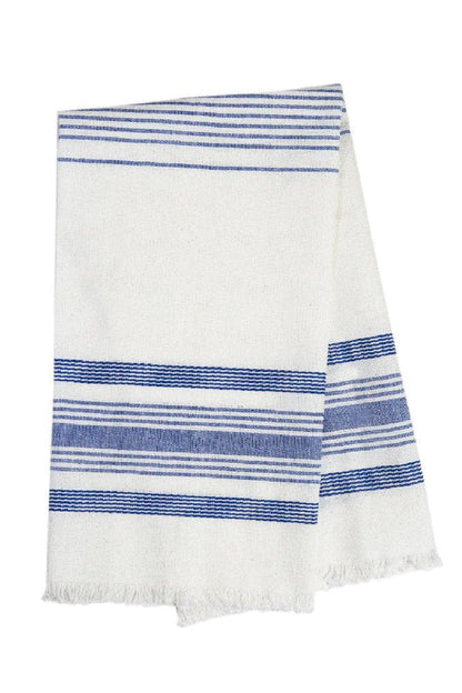 White and Blue Kitchen Towel