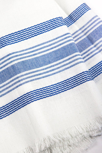 White and Blue Kitchen Towel