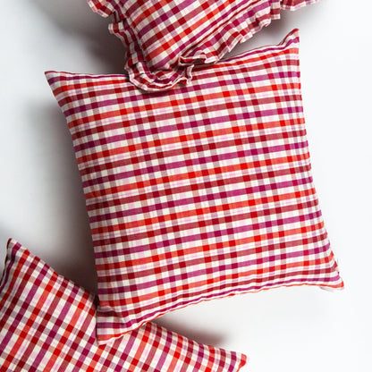 Noel Plaid Square Pillow
