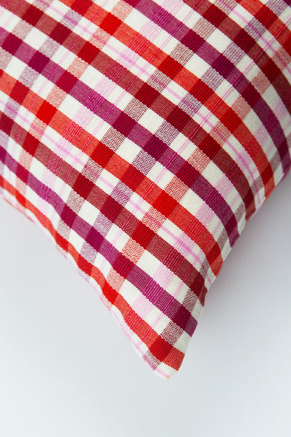 Noel Plaid Square Pillow