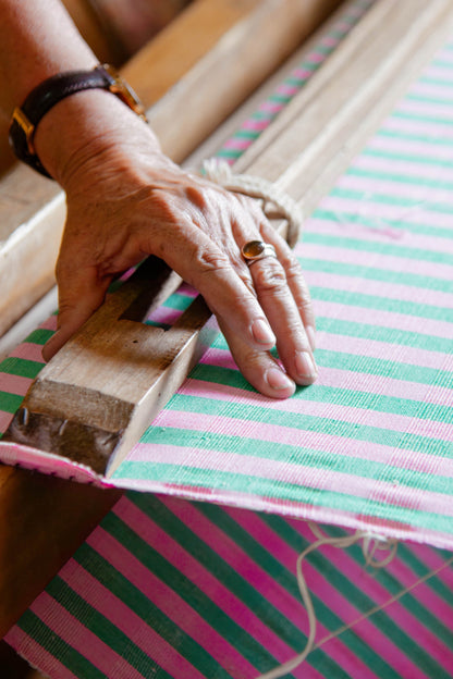 Flora Stripe Pillow