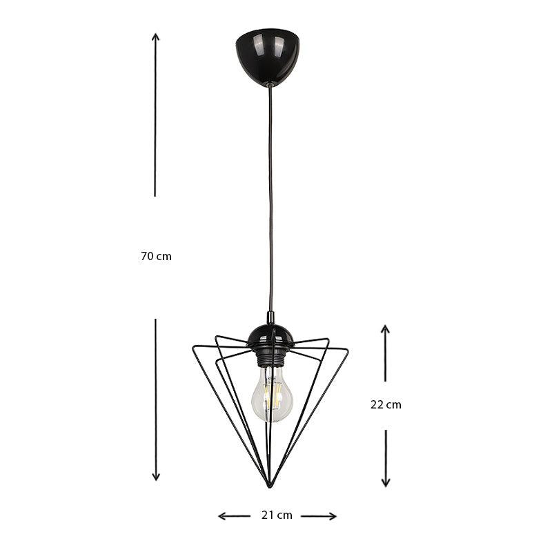 NEEDLE | Metal Hanging Lamp - Disselt Designs