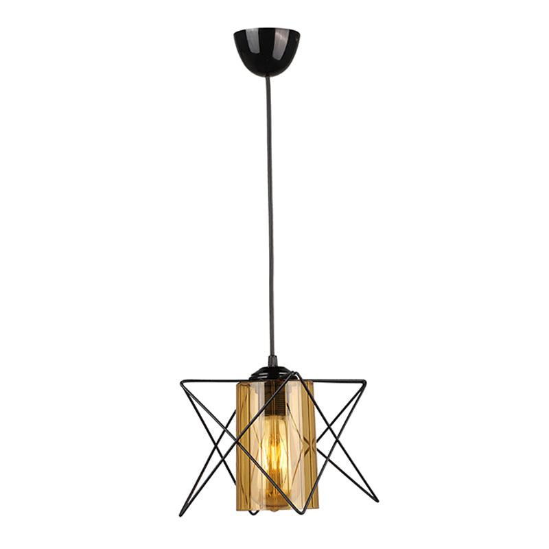 LUTHON | Black and Honey Ceiling Lamp - Disselt Designs