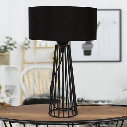 TOWER Black | Black Table Lamp - Disselt Designs