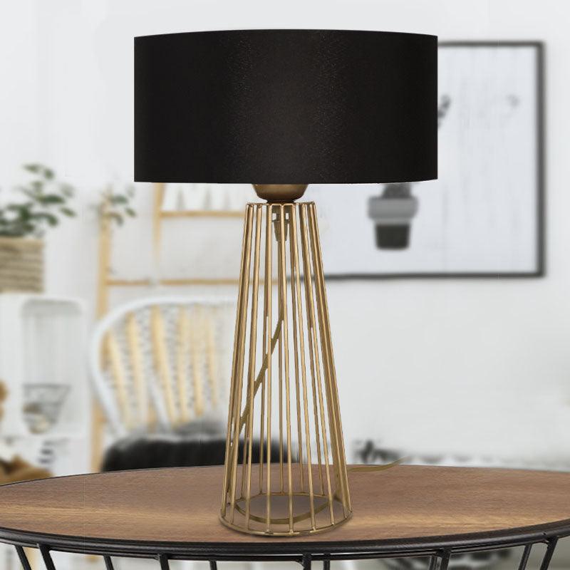 TOWER Gold | Gold and Black Table Lamp - Disselt Designs