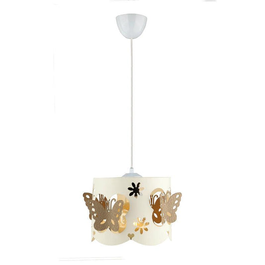 KIDS BUTTERFLY | White and Brown Ceiling Pendant - Disselt Designs