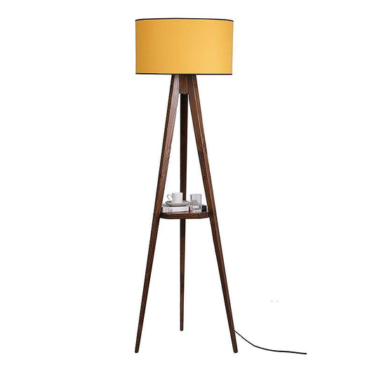 ANIKE Mustard | Mustard Yellow Mid-century Floor Lamp - Disselt Designs