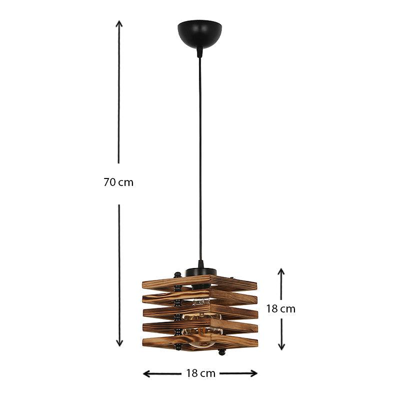 ANKE | Walnut Ceiling Lamp - Disselt Designs