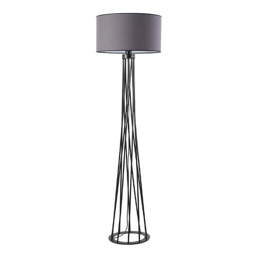 GUSEL | Black and Grey Floor Lamp - Disselt Designs