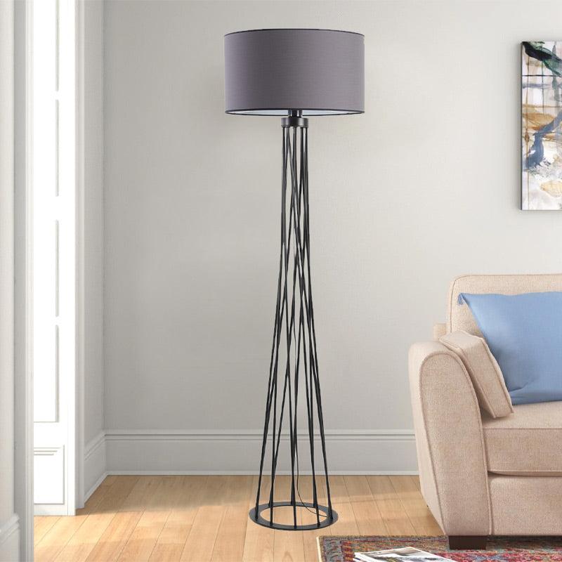 GUSEL | Black and Grey Floor Lamp - Disselt Designs