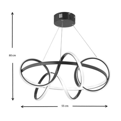 IULIUS | Black LED Hanging Lamp - Disselt Designs