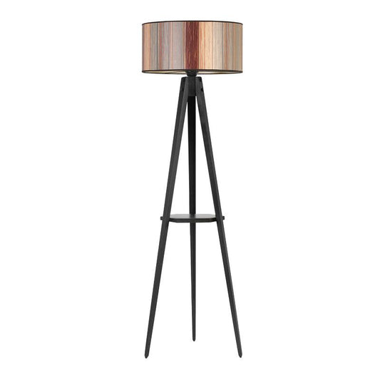 ANIKE Brown | Brown Mid-century Floor Lamp - Disselt Designs