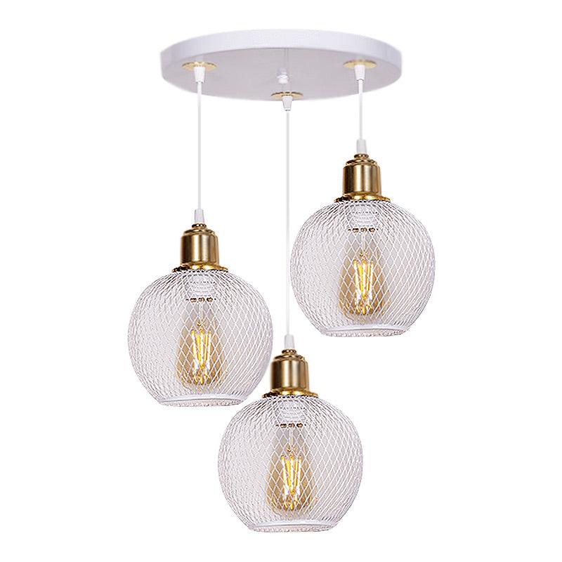 HIVE | White and Gold Ceiling Fixture - Disselt Designs