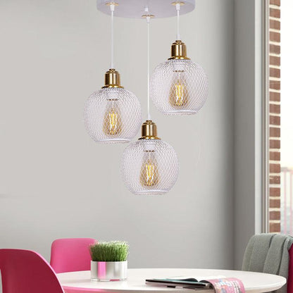 HIVE | White and Gold Ceiling Fixture - Disselt Designs